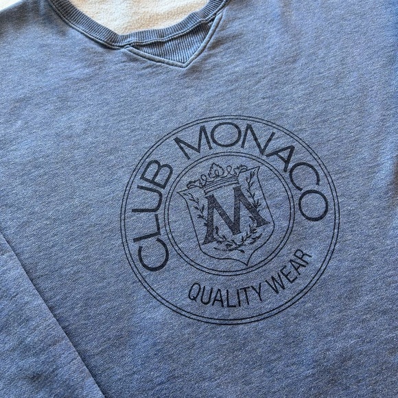 Vintage 90s Club Monaco Heritage Crest Sweatshirt - Picture 2 of 5